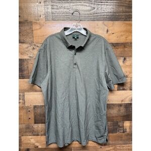 AG Green Label Mens XL Green Heathered Polo Shirt Short Sleeve Golf Casual